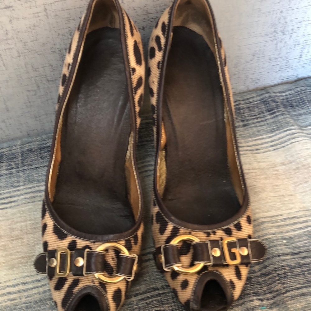Dolce Gabana monogrammed heels